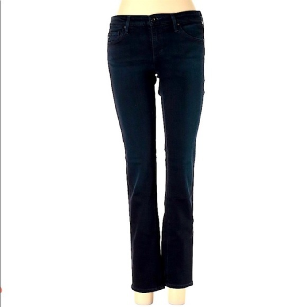 Adriano Goldschmied 25R black wash The Stevie  Ankle‎ slim straight leg jeans